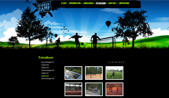 Kickercamp - Neues Design - Bildergalerie