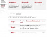 HSBC - Switching accordion menu