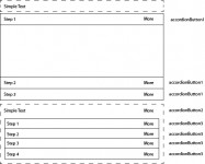 HSBC accordion menu wireframe