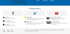 Racq - View of supported social networks on desktop